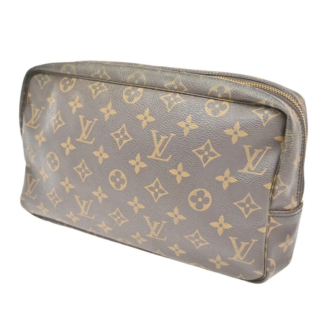 Louis Vuitton Trousse Toilette 28 Clutch Hand Bag Monogram Brown M47522 67kc360